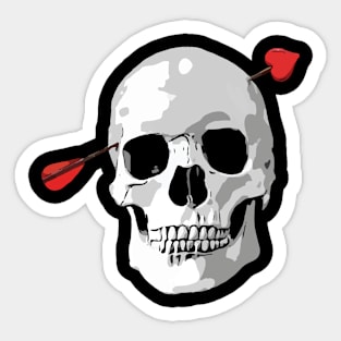 Valentine's Day skull Sticker